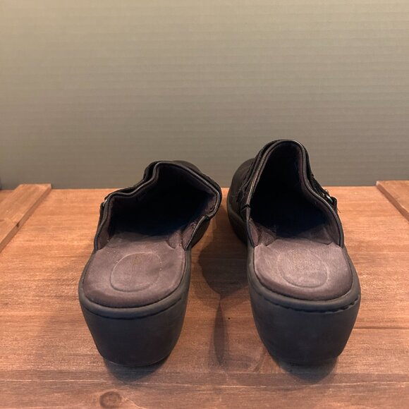 Clarks Womens Dark Brown Casual Comfort Slip On Mules Size 9M - Picture 5 of 7